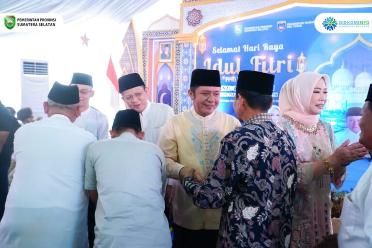 Di Tengah Kesibukan, Gubernur Sumsel Kembali ke Oku Timur Gelar Halal Bihalal