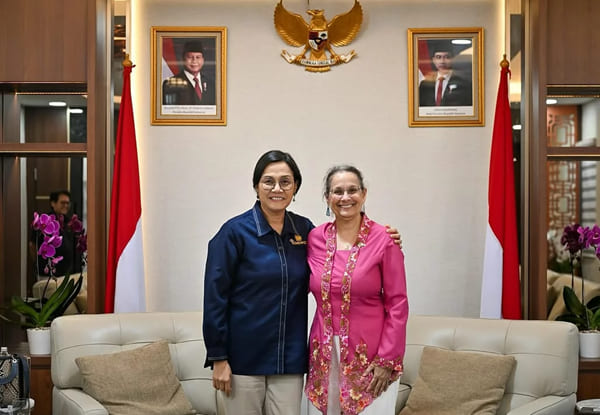 Sri Mulyani Bertemu Kamala Shirin Dubes AS, Bahas Tarif Dagang Trump