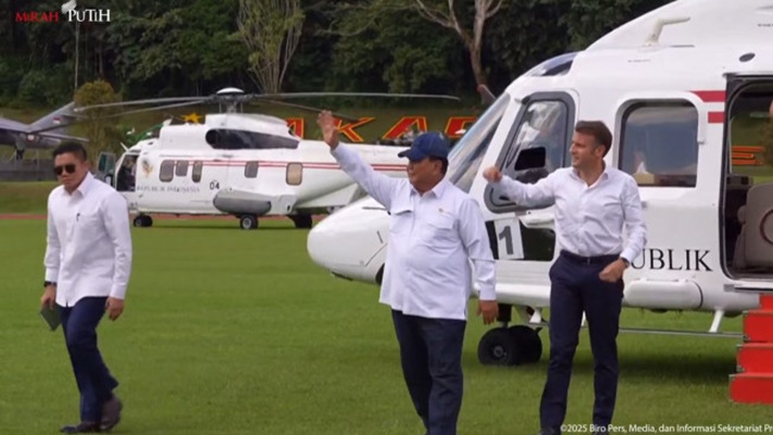 Momen Keakraban Presiden Prabowo dan Presiden Macron