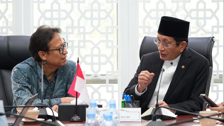 Menag dan Menkes Bahas Pemeriksaan Kesehatan Gratis untuk Sekolah Keagamaan