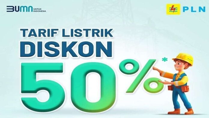 Diskon Tarif Listrik 50 Persen