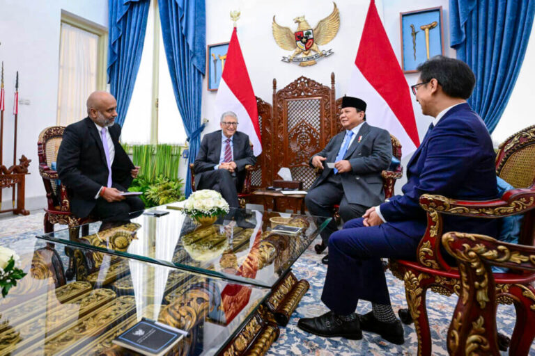 Presiden Prabowo Terima Kunjungan Bill Gates di Istana Merdeka