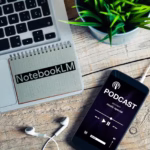 laptop-and-phone-playing-a-podcast-with-the-notebooklm-logo-on-a-desk