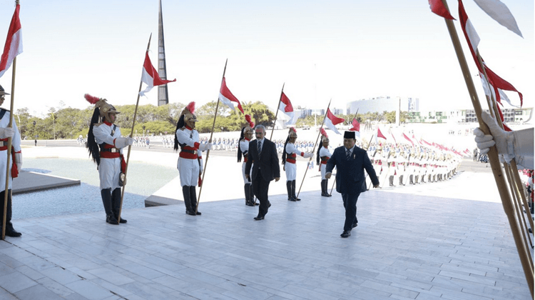 Prabowo Upacara Kenegaraan Brasilia