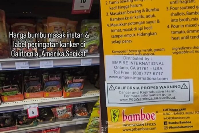 Bumbu Indonesia Prop 65