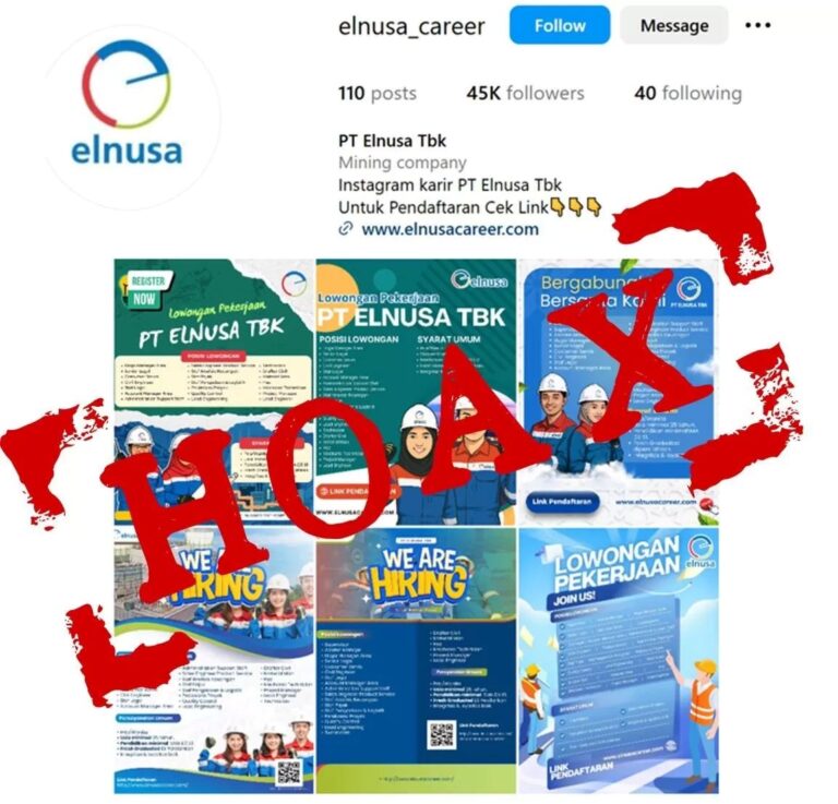 Elnusa Tegaskan Rekrutmen Resmi Hanya Melalui Kanal Perusahaan