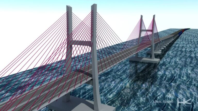 Jembatan Kalimantan–Pulau Laut Resmi Dibangun, Percepat Mobilitas dan Logistik
