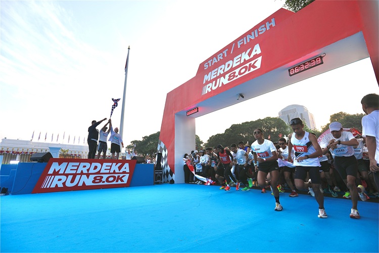 Merdeka Run 8.0K Meriahkan HUT Ke-80 Kemerdekaan RI