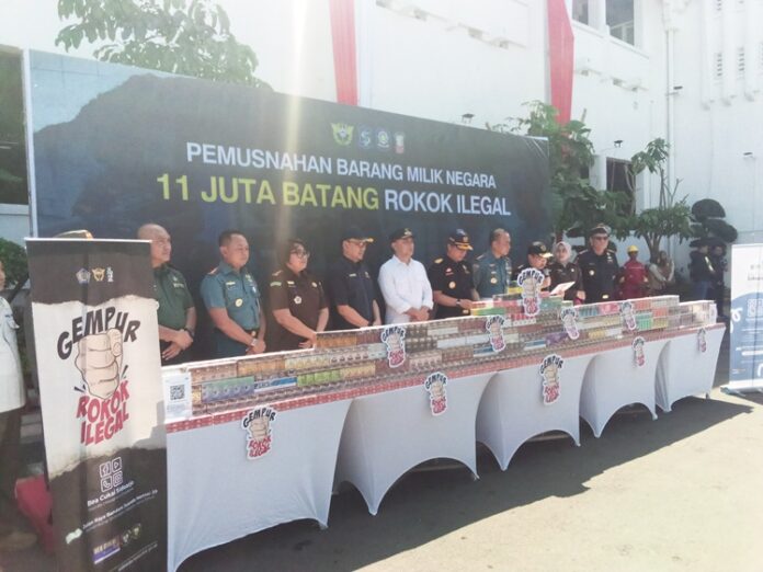 Pemkot Surabaya Rokok Ilegal