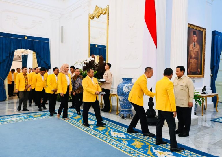 Presiden Prabowo Terima Kunjungan DPP Partai Golkar di Istana Merdeka