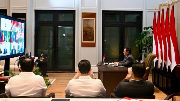 Prabowo BRICS Leaders Virtual Meeting