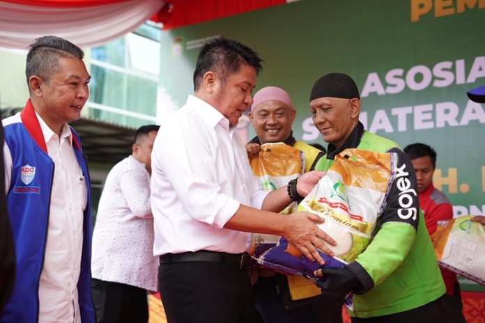 50 Ton Beras Driver Ojol Palembang