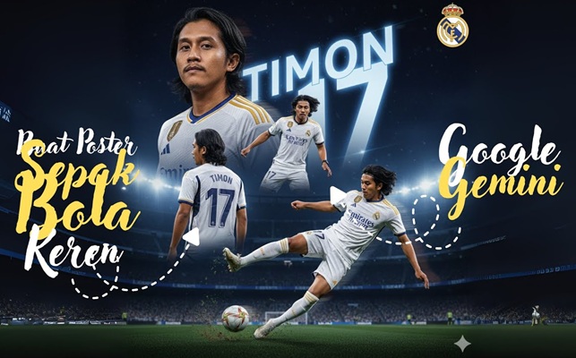 Cara Buat Poster Bola Pakai Google Gemini AI