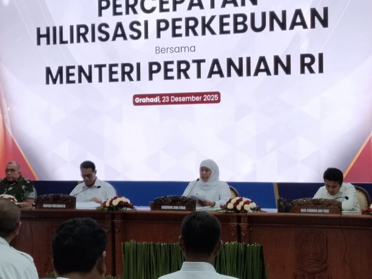 Dukung Hilirisasi Perkebunan, Khofifah Pastikan Lahan Sawah Produktif Tetap Terjaga