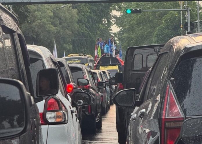 Demo buruh di Surabaya