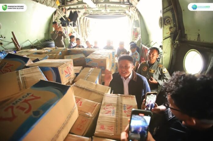 Gubernur Sumsel Bantuan Logistik