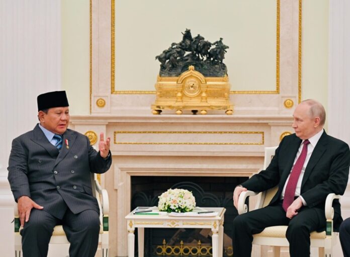 Prabowo Putin Indonesia-Rusia