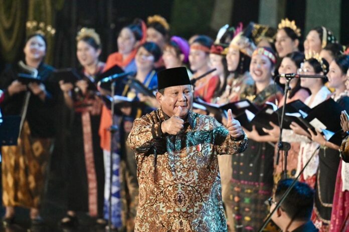 Prabowo Puncak Natal Nasional