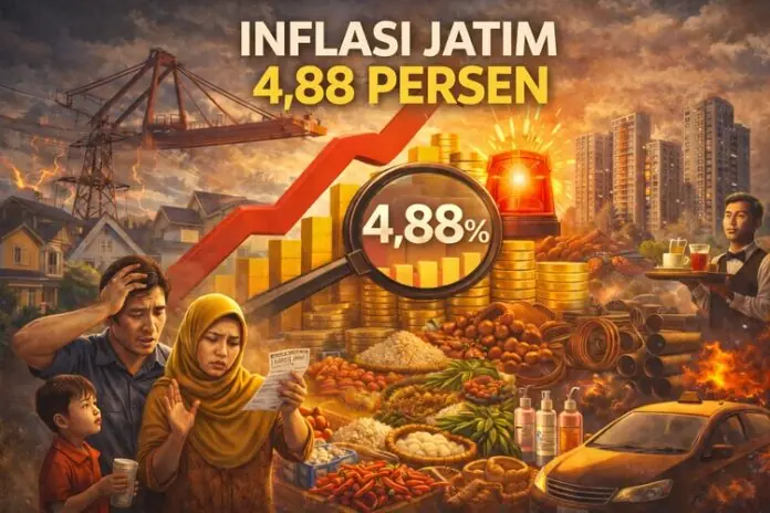 Inflasi Jatim Biaya Hunian