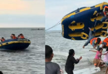 Viral Video Insiden Wahana Air di Pantai Ammani, Penumpang Terlempar ke Pinggir Pantai Viral Video Insiden Wahana Air di Pantai Ammani