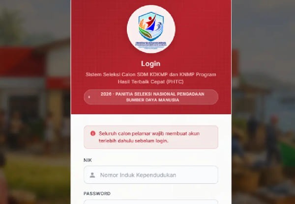 Link Hasil Seleksi Manajer Kopdes Merah Putih