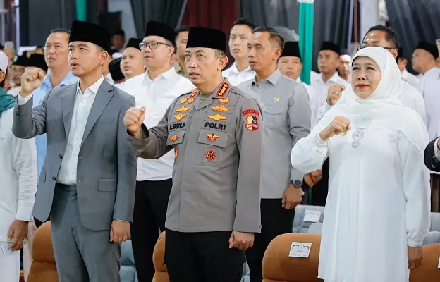 Gubernur Khofifah Dampingi Wapres Gibran dan Kapolri