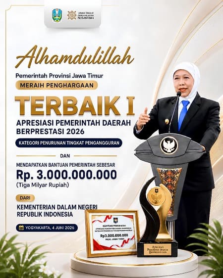 Raih Penghargaan Kemendagri Turunkan Angka Pengangguran