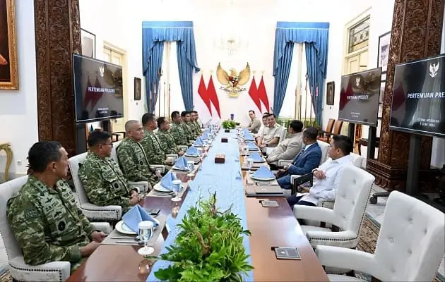 Presiden Prabowo Terima Pimpinan TNI