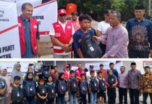 PMI Bagikan 500 School Kit untuk Siswa Terdampak Bencana Galodo PMI Bagikan 500 School Kit untuk Siswa